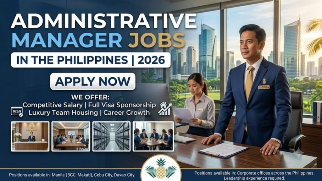Administrative Manager Jobs in the Philippines