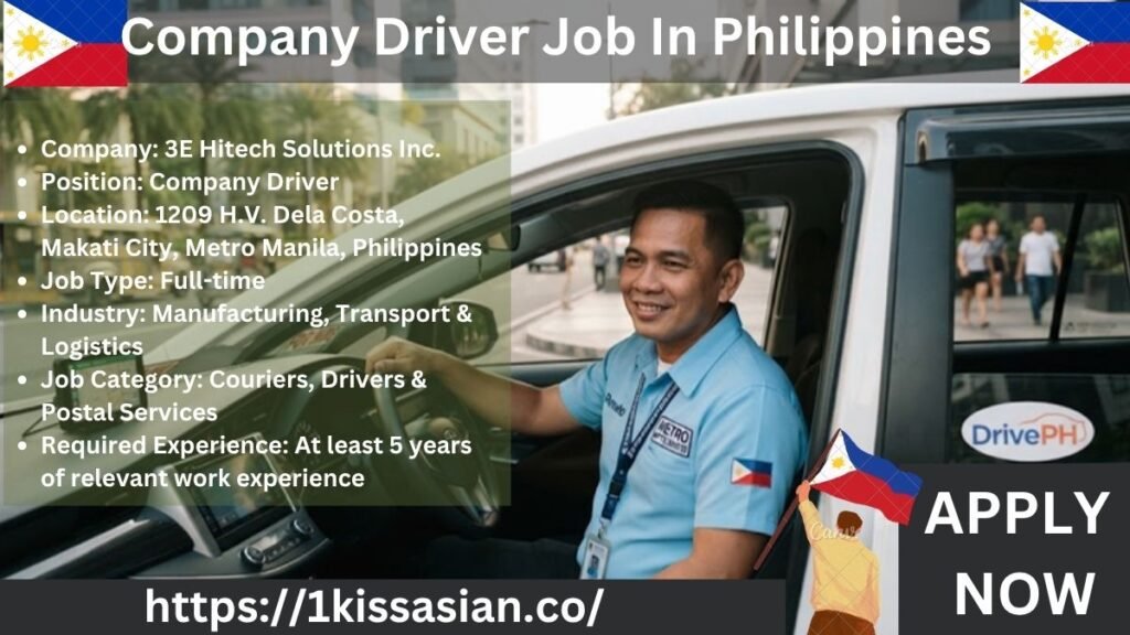 Company Driver Job In Philippines