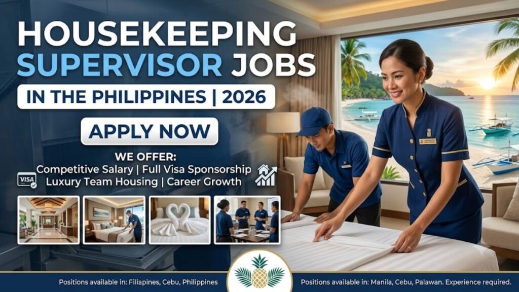 Housekeeping Supervisor Jobs in the Philippines